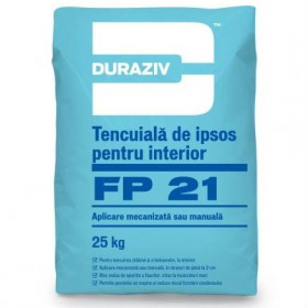 DURAZIV FP 21 Tencuiala mecanizata de ipsos pentru interior 25 kg